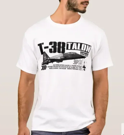 T-38 Talon Supersonic Jet Trainer T-Shirt 100% Cotton O-Neck Short Sleeve Summer Casual Mens T-shirt Streetwear