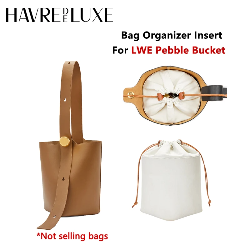 

Bag organizer insert For LEW Pebble Bucket durable drawstring canvas 3d bag organizer bag accessories