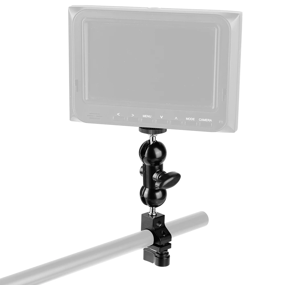 HDRIG 15 мм стержневой зажим и мини шариковая головка с двухсторонним 1/4-20 винтовым адаптером для монитора камеры