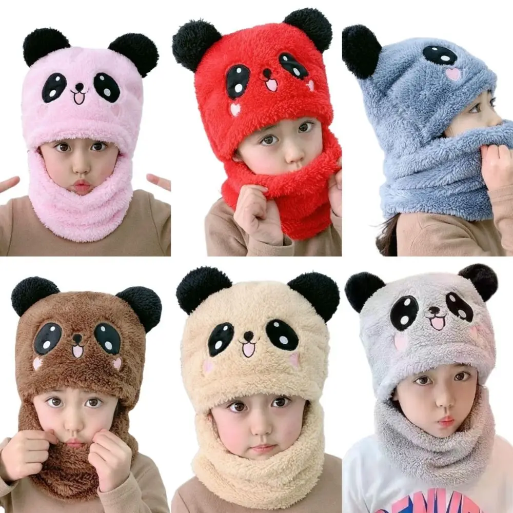 

Cute Autumn And Winter Warm Children's Hats And Neck Gaiter Set Rabbit Hat Girls' Fleece Hat