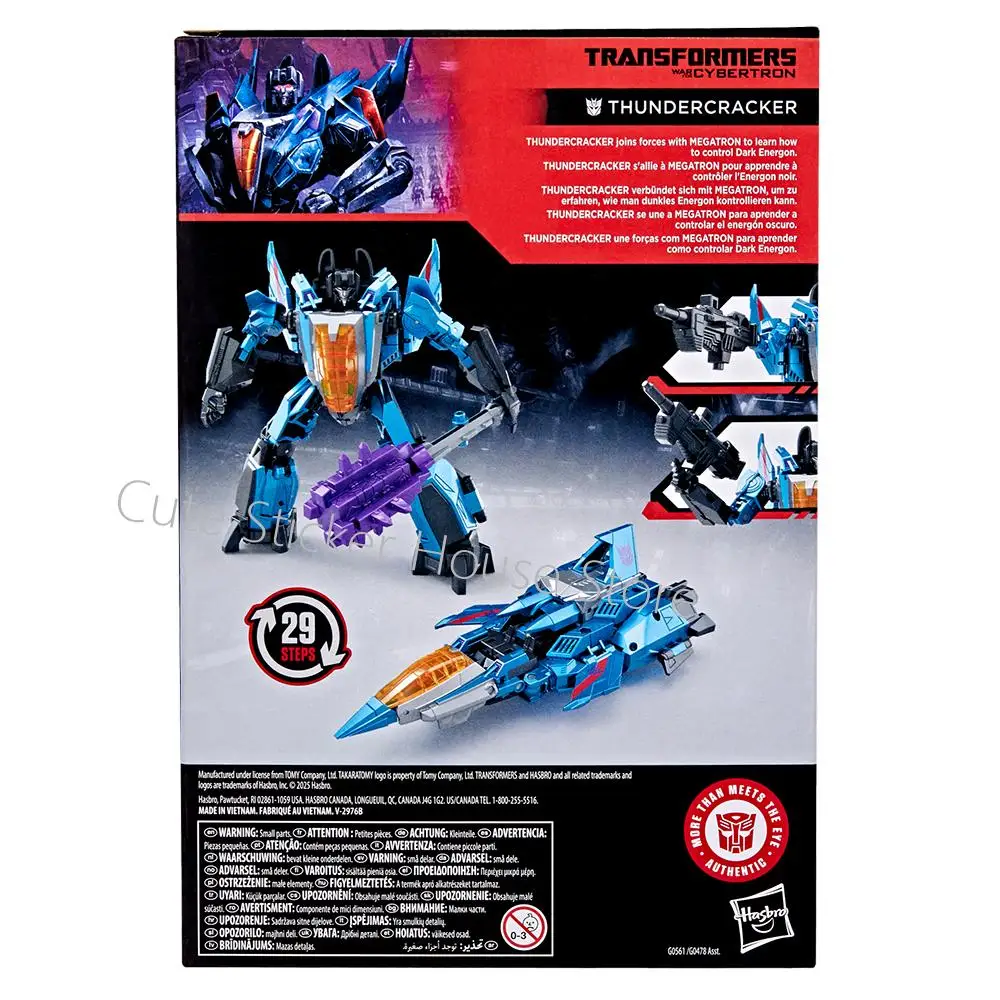 Disponibile Trasformatori originali Hasbro Studio Series Voyager Class: War for Cybertron Thundercracker Robot da collezione Action Toy