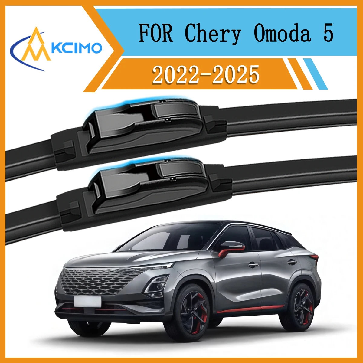

【2-Pack】Front Wiper Blades For Chery Omoda 5 2022-2025 Driver & Passenger Side Streak-Free All Weather Windshield Wipers