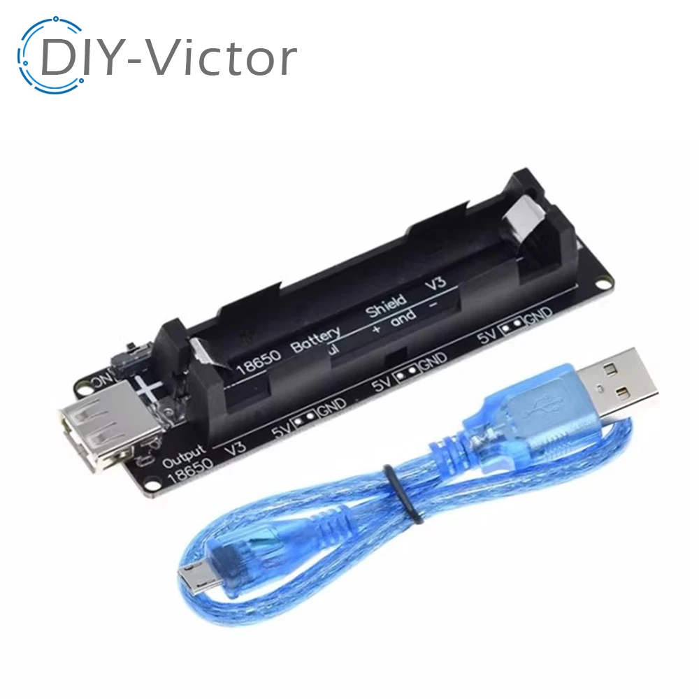 18650 Lithium Battery Shield V8 Mobile Power Expansion Board Module 5V/3A 3V/1A Micro USB For Arduino ESP32 ESP8266