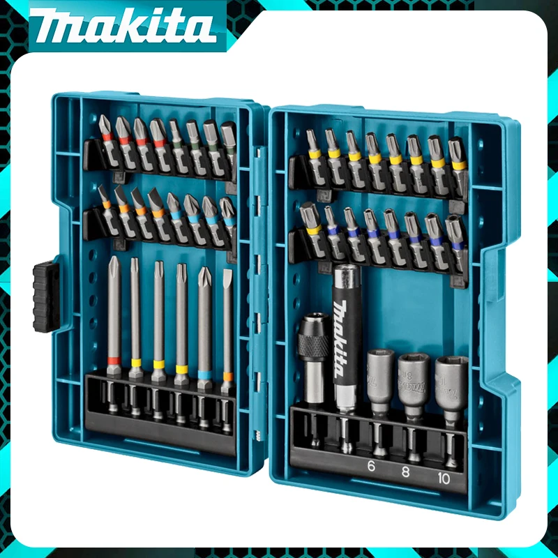 

Makita B-55697 электрическая отвертка, сверла с крестообразной головкой, шестигранная головка, 43 шт., портативные портативные аксессуары для электроинструментов