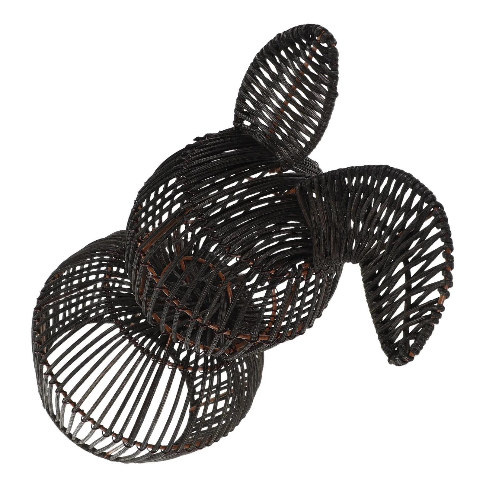 

12 Inch Rattan Bunny Display Decor - Handwoven Woven Rabbit for Living Room Bedroom Porch - Spring Easter Farmhouse Decoration