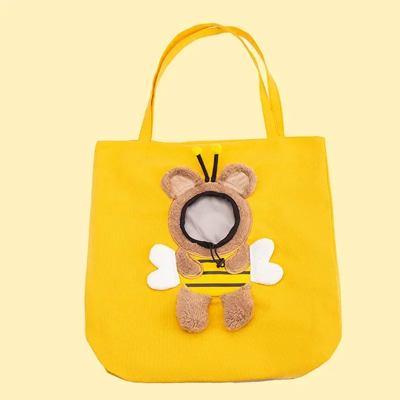 Littlebee-bolsa para gato e cachorro, portátil, respirável, macia, com zíperes de segurança, para viagens ao ar livre