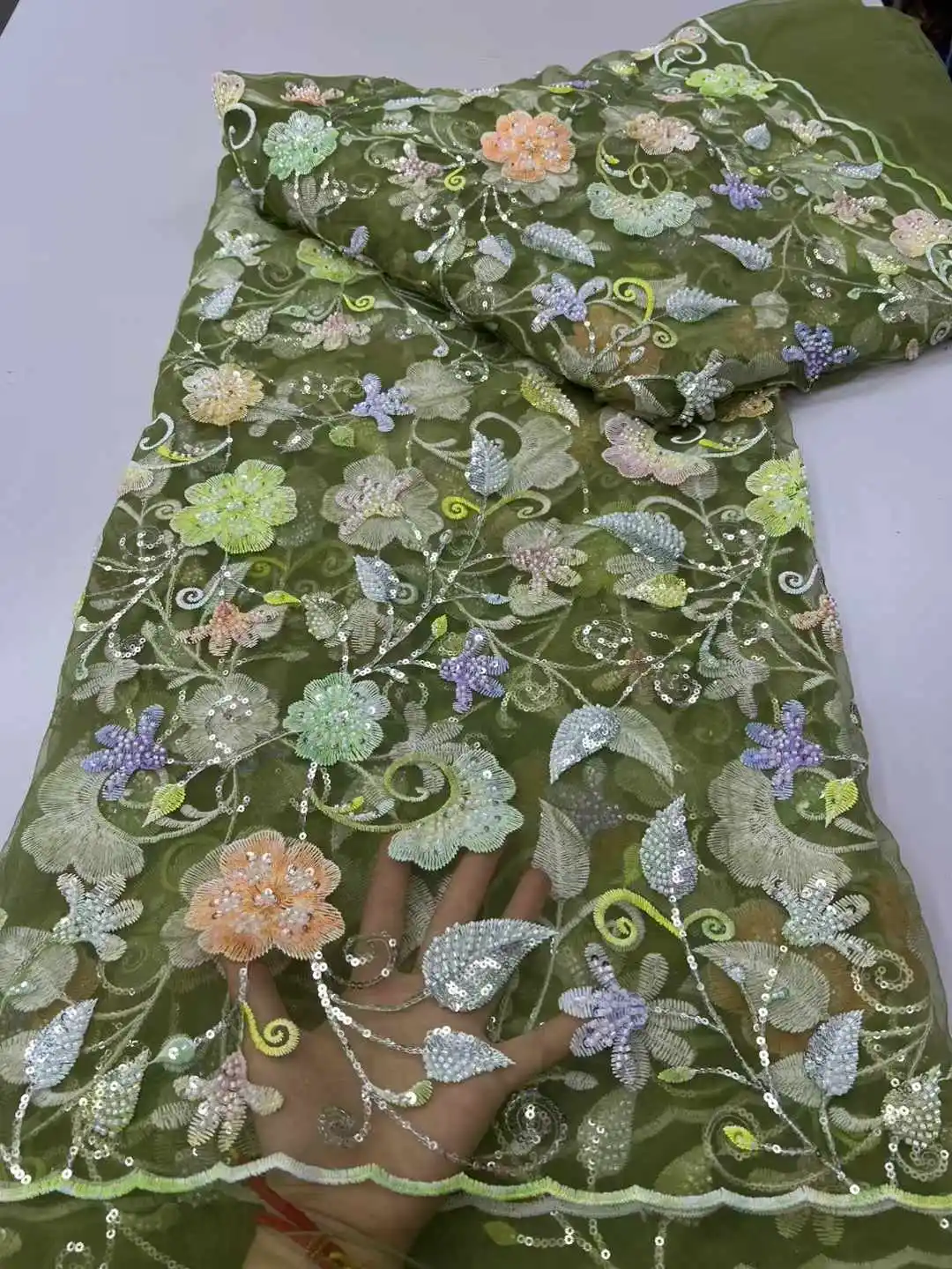 2025 telas de encaje con cuentas de lentejuelas africanas, bordado de secuencia de alta calidad, tela de encaje nigeriano de tul francés para costura de boda