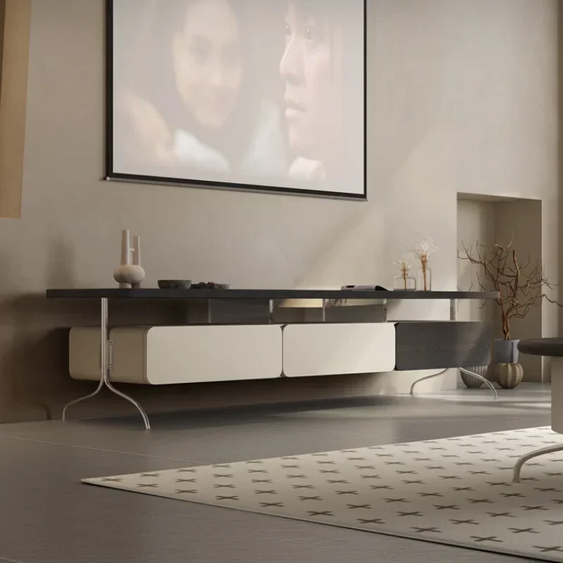 Unterhaltung Luxus TV Tisch Wiege Mittelständer Schrank Wohnzimmer Fernseiseinheit Mesa De Sockel Wohnmöbel Mueble