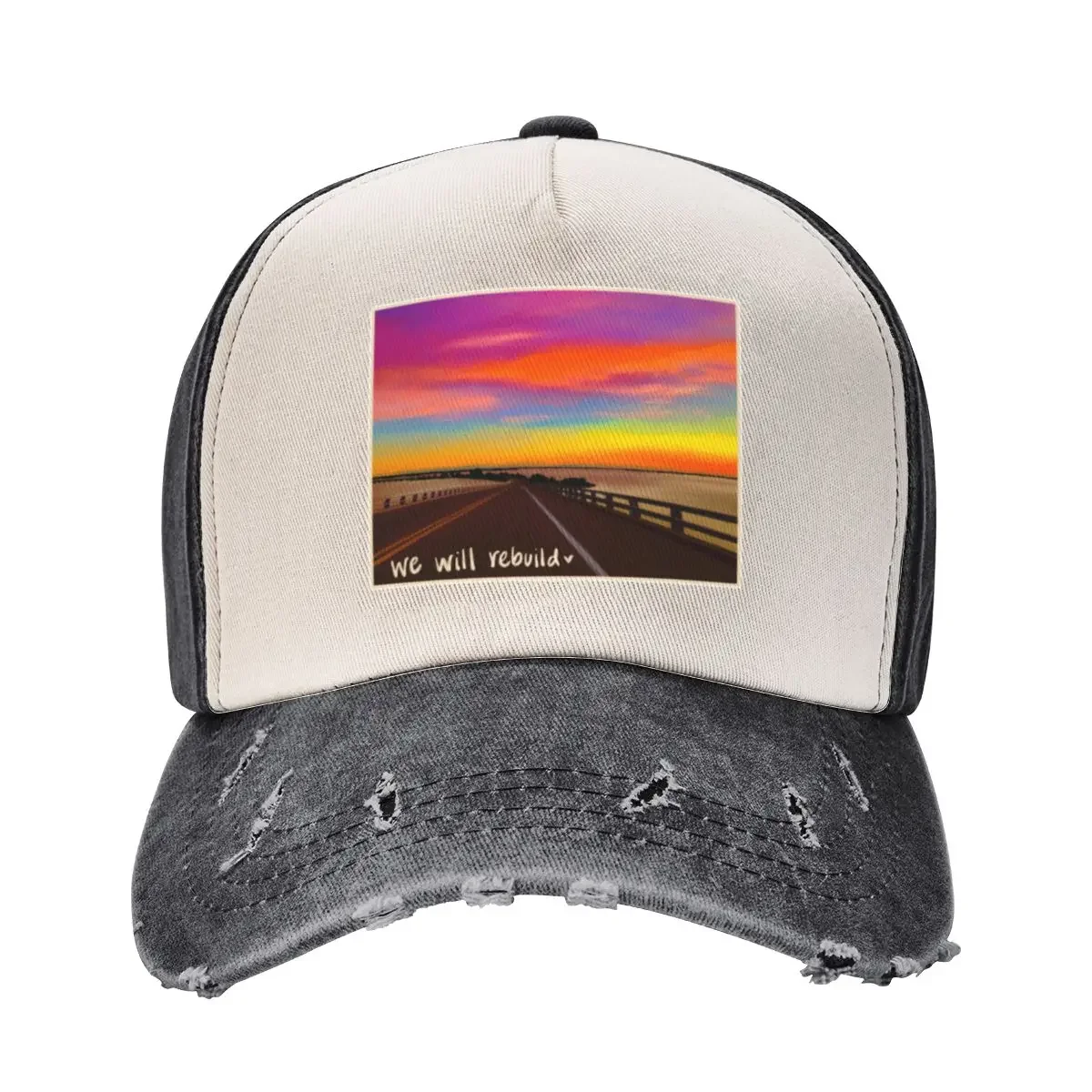 We Will Rebuild - Sanibel Island Causeway Baseball Cap Anime Hat Golf Wear Mens Caps Women's