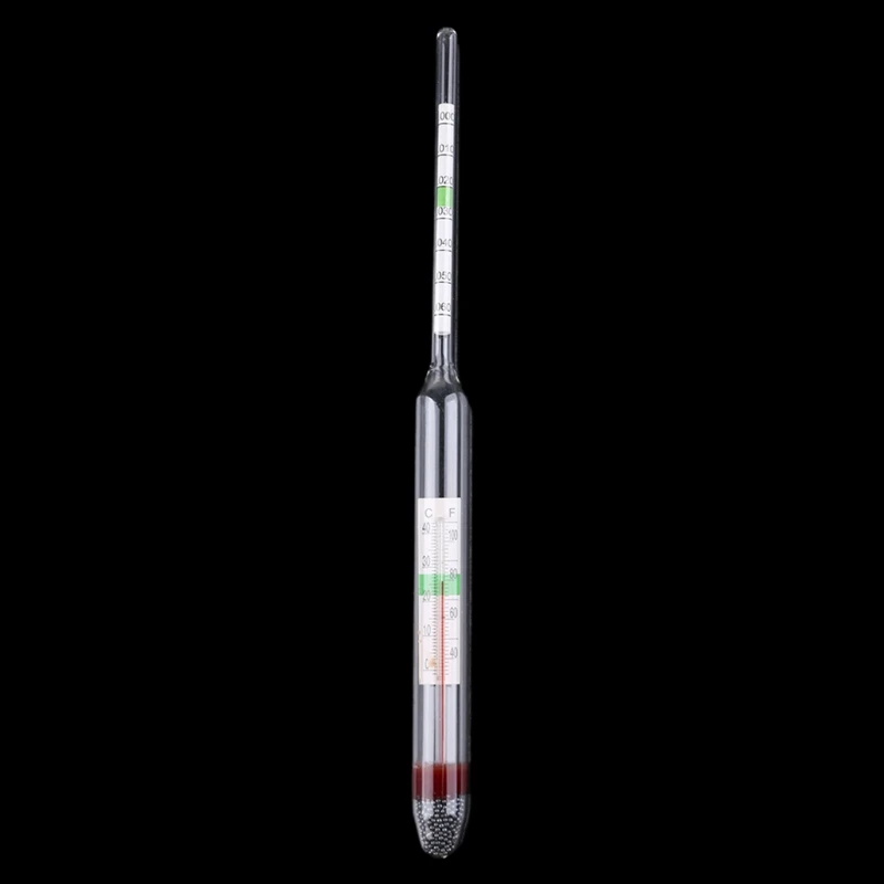 Aquarium Glass Hydrometer with Built-in Thermometer Coral Salinity Tester