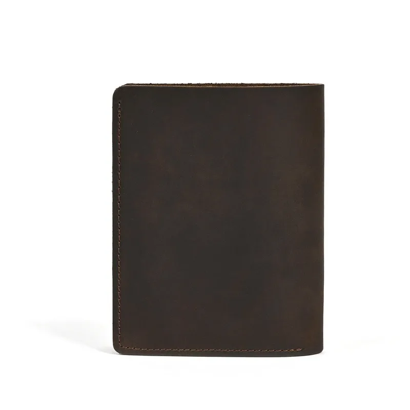 LD-Q013 Simple Crazy Horse Leather Men's Bag, Real Bull Pickup Bag, Simple Retro ID Card, Driver's License Wallet