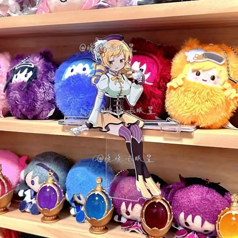 Nueva Figura Acrílica de Puella Magi Madoka Magica, Akemi Homura, Tomoe Mami, Accesorio de Anime, Decoración en Postura Sentada
