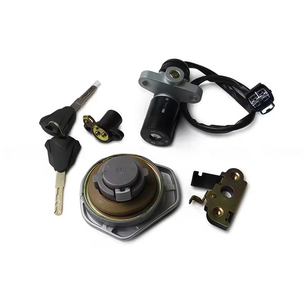 Original Ignition Switch Fuel gas Tank Cap Cover Seat Handle Locks Include Key for LONCIN VOGE 300GY 300Rally LX300GY-D