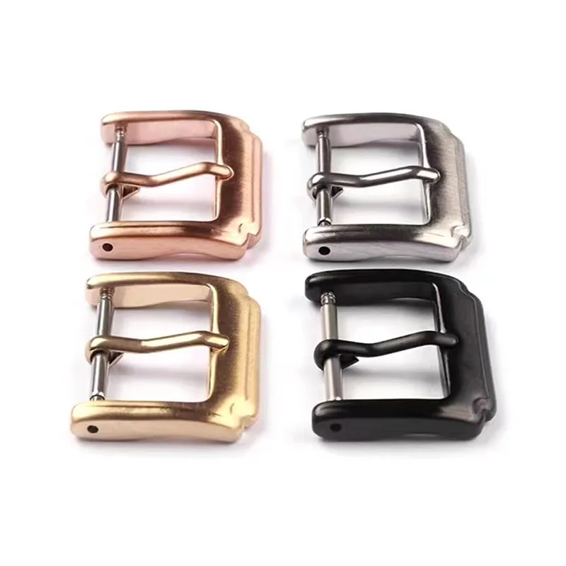 2023 New Stainless Steel Buckle High-end Watch Accessories Suitable for Silicone Smart Leather Strap Pin Buckle Wear-Resistant C