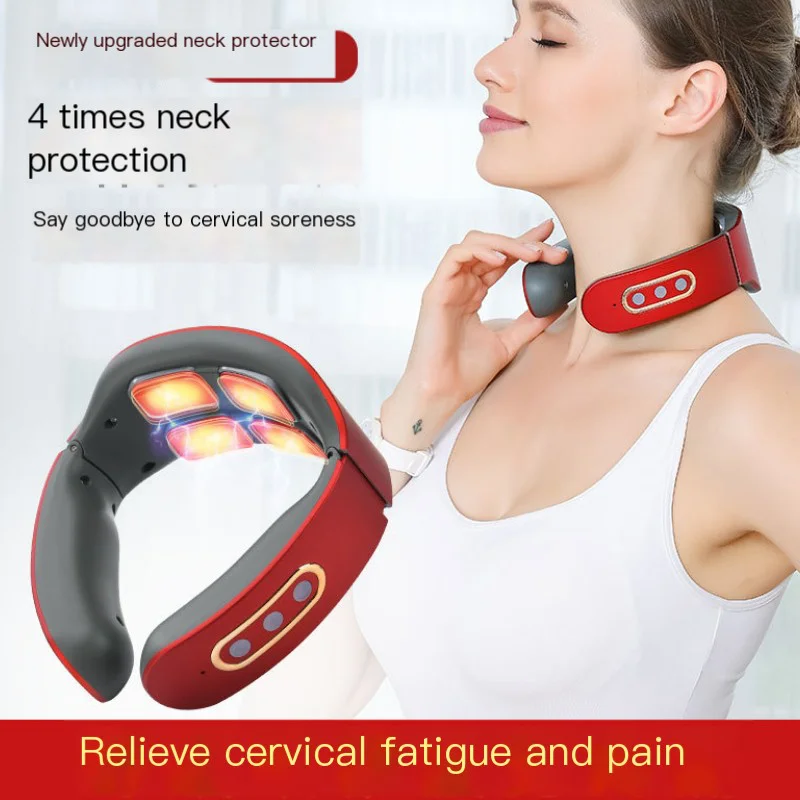 Multi Functional Home Intelligent Shoulder And Neck Neck Heating And Neck Protection Device, Hot Compress Pulse Mini Massager