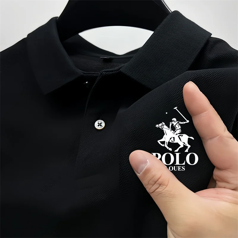 Fashionable men's Polo short sleeved top, summer trend casual style clothing, business casual clothing