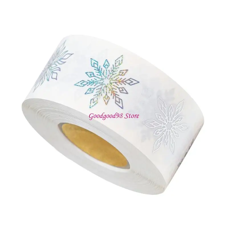 Decorative Sticker Snowflake Sticker Envelope Seals for Christmas Decoration 
