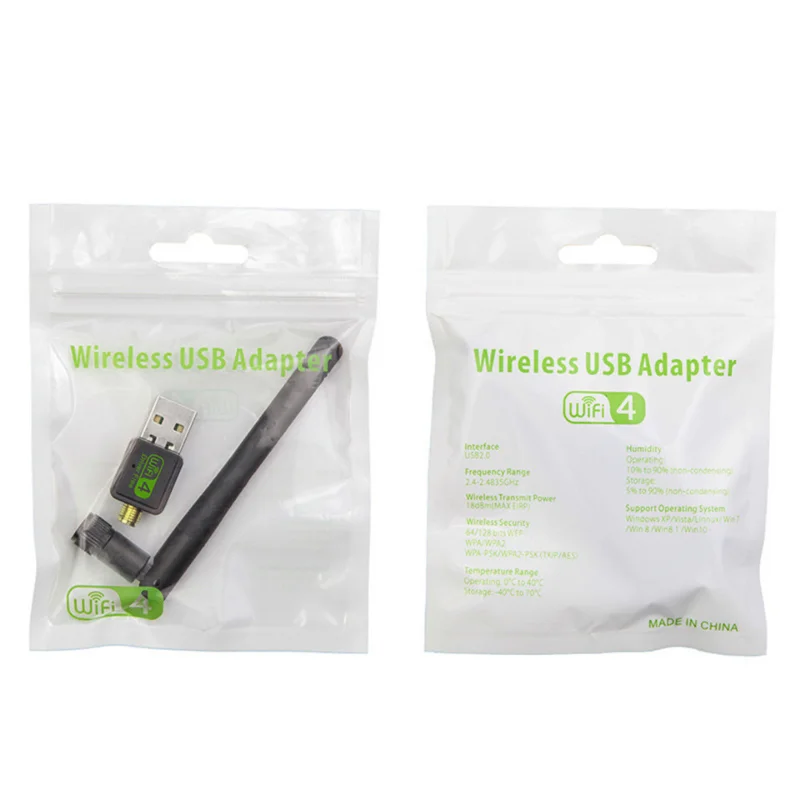 USB WIFI Adapter Free Driver for Windows 7/8/10 Wi Fi Antenna 150M Wireless Network Card For Desktop Laptop