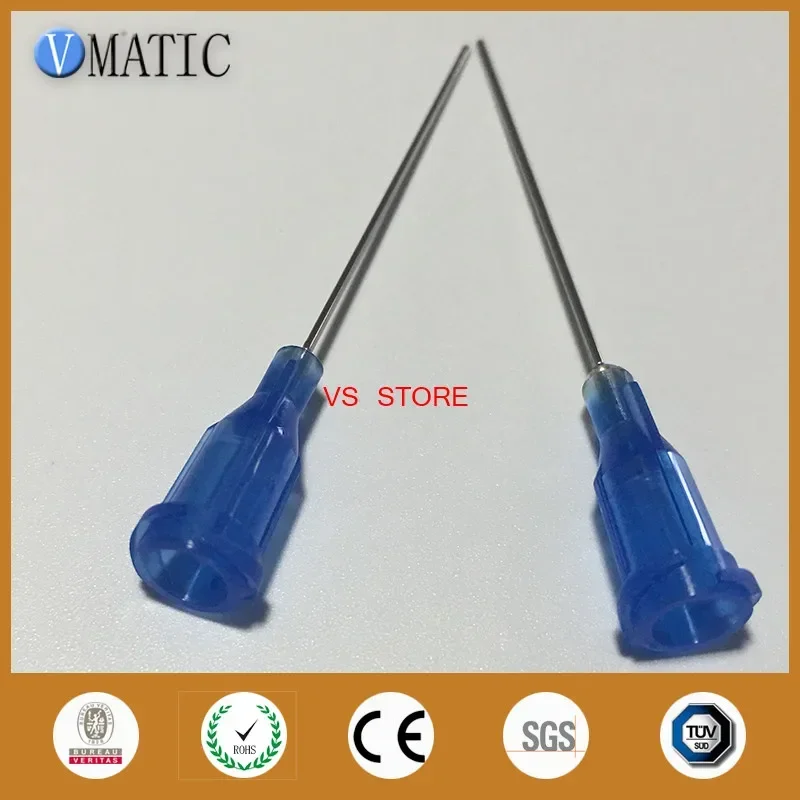Free Shipping 100Pcs 1.5 Inch 22G Dispensing Robot Glue Needle Tip 1-1/2 Inch