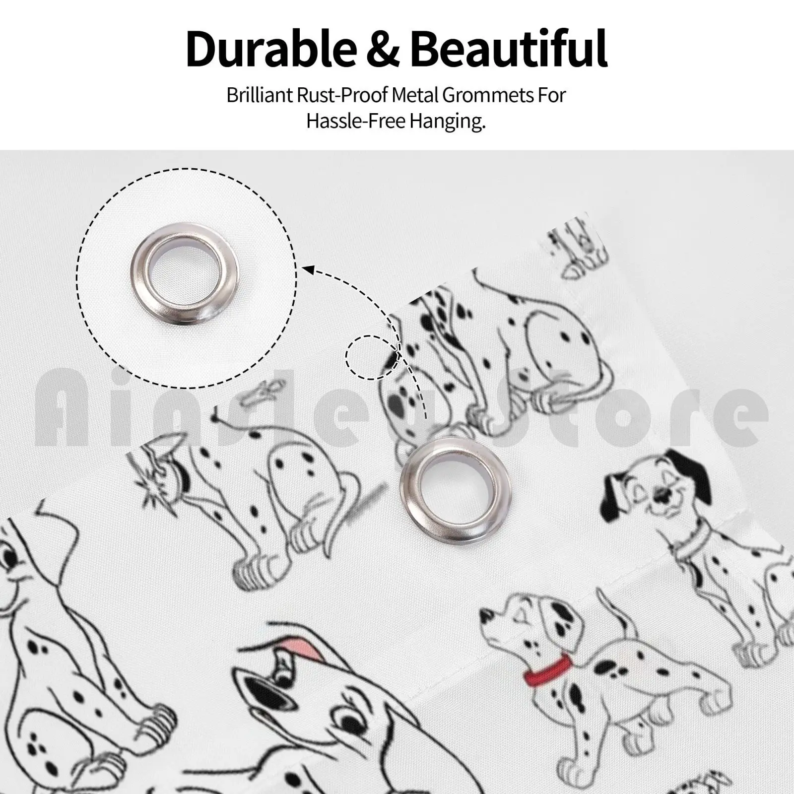 101 Dalmatians Flag Car Flag Printing Custom Black Dogs White Dalmatians