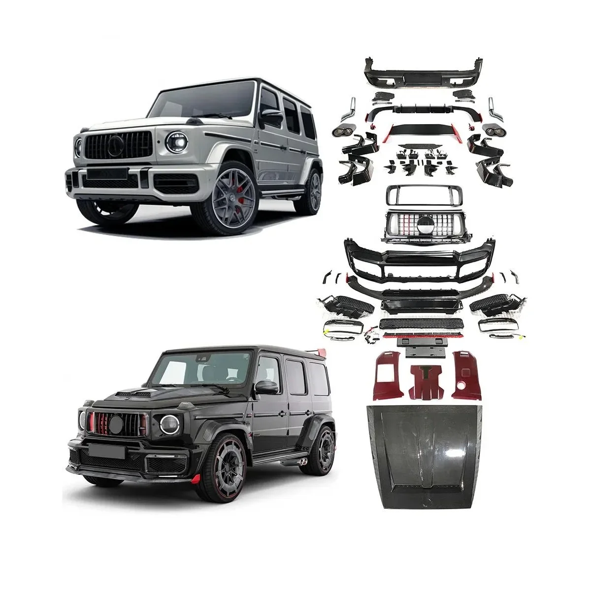 Modification car body kit For Mercedes Benz G63 2021 2022 G class W463A W464 to B900 Rocket Kit