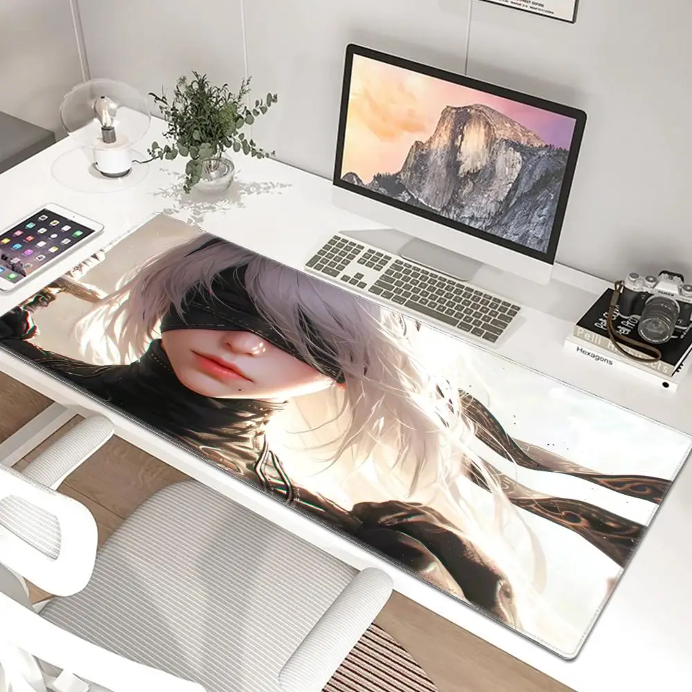 Game NieR Automata Large Multi-size Mouse Pad PC Computer Game 2B Mousepad Keyboard Desk Mats Office Rubber Anti-slip Mouse Mat