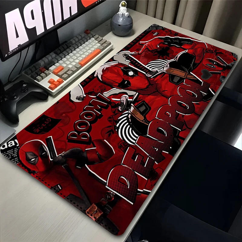 Mouse Pad Non-Slip Rubber Edge locking mousepads Game play mats notebook computer Pad table mat PC carpet D-Deadpools Mousepad