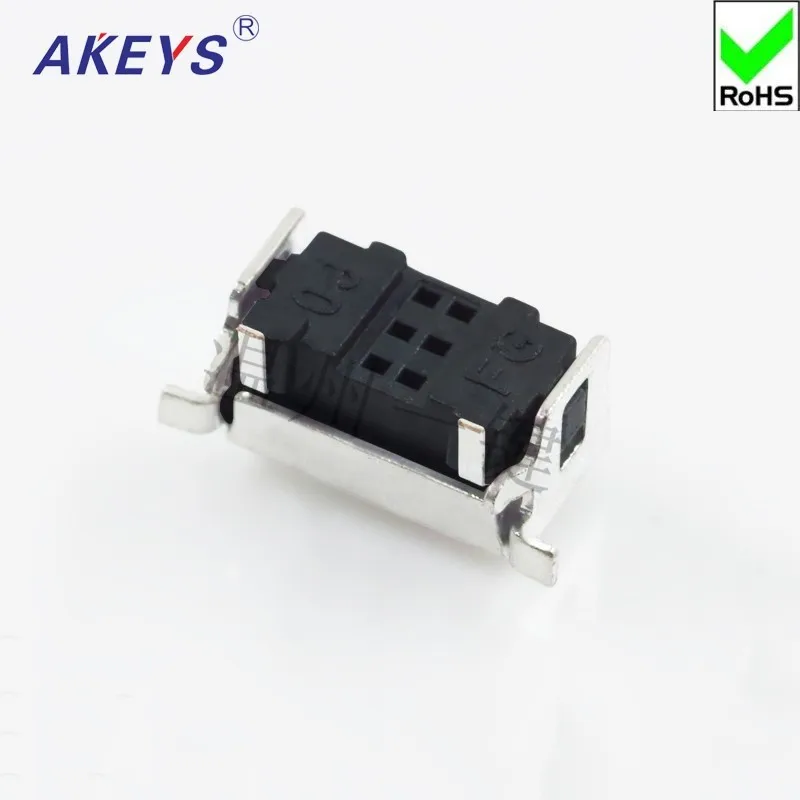 10pcs TS-B024 tact switch 2 foot patch 3*6 square shrapnel with bracket side press smt induction cooker accessories button