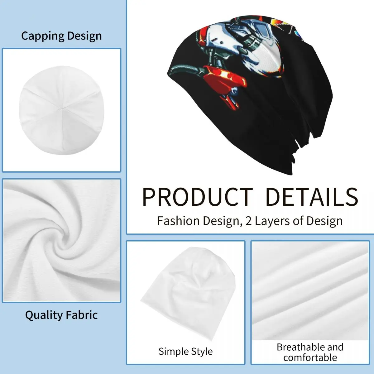 قبعات أنيقة للرجال والنساء على شكل شاشة عملاقة مناسبة للألعاب اليابانية ، قبعات تزلج على شكل قبعة ، قبعات قطنية
