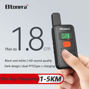 Btonera T1 Mini Walkie Talkie pmr 446 Walkie Talkie professionali Largo Alcance mini Radio Wolkie Tokie Walkies de Largo Alcance