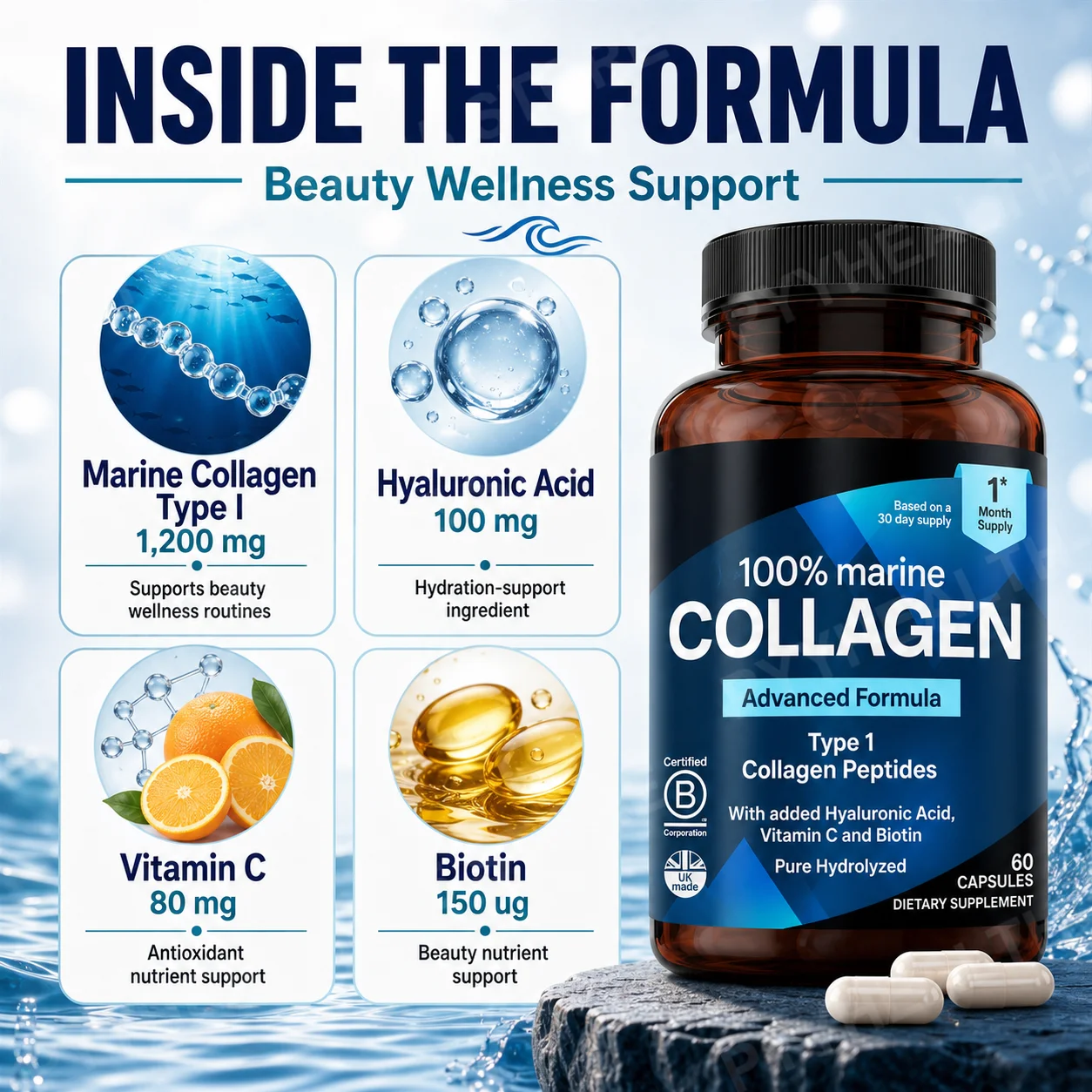 Meereskollagen-Kapseln für Fra – Vitamin C Powder Bewertung und Preis