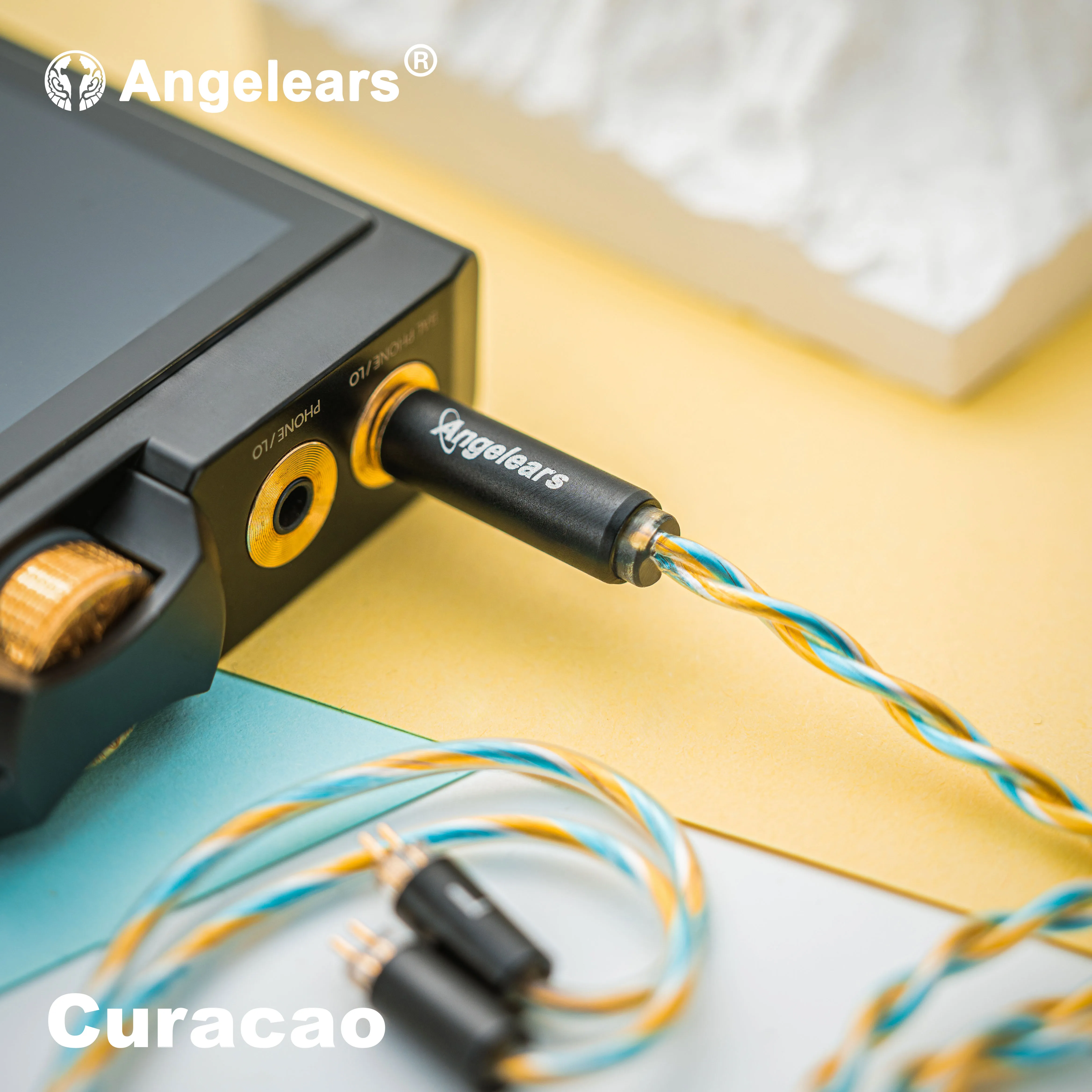 Cable de actualización de cobre y cristal único Angelears Curacao 0,78 4,4 mm