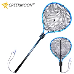 Sea Fishing Hand Net Dip Net Folding Portable Lure Net Pocket Ultra Light Big Fish Fishing Net Lua Hand Dip Net Silicone Fish