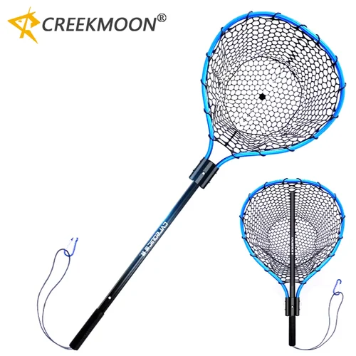 Red de mano para pesca en el mar, red de inmersión plegable portátil, red de señuelo de bolsillo, red de pesca de pescado grande ultraligera, red de inmersión de mano Lua, pez de silicona