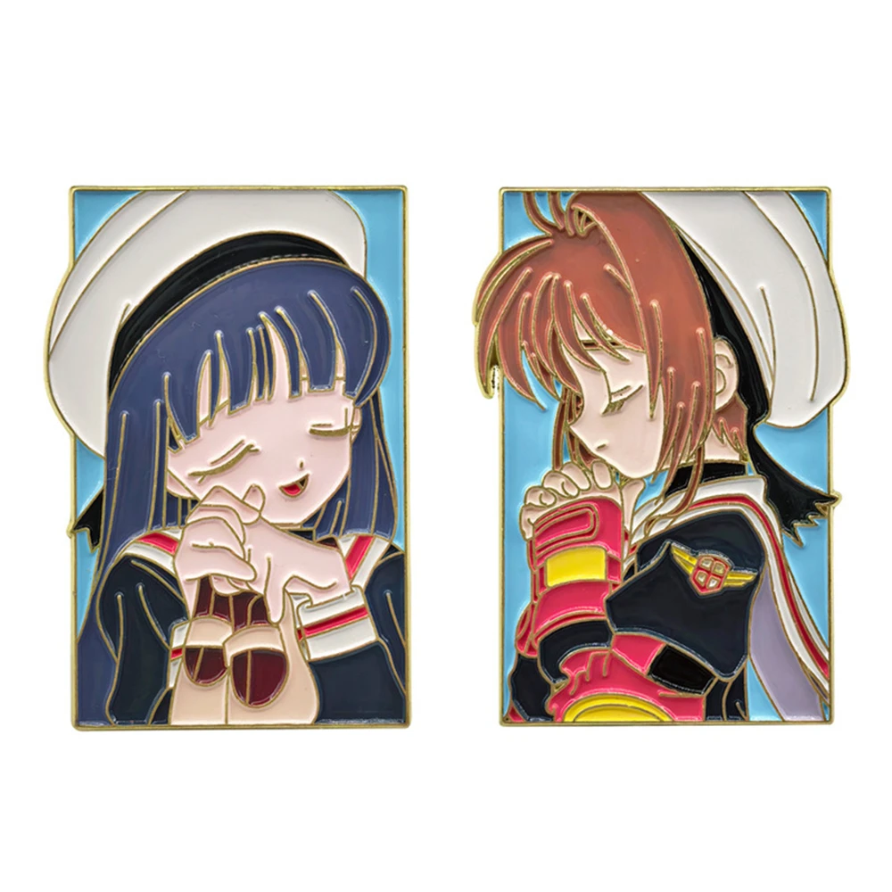 Anime KINOMOTO Cardcaptor Sakura Tomoyo Daidoji Cosplay Costume Badge Pin Accessories Backpack Pendant Metal Brooch Gift