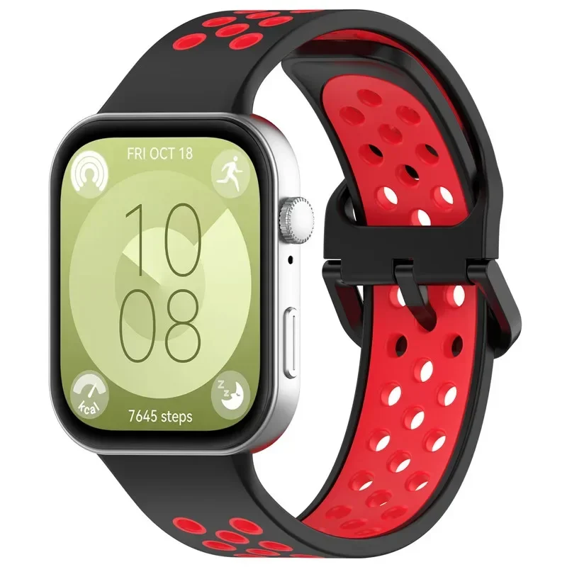 Silicone Sport Strap For Huawei Watch Fit 3 4 5 Pro band breathable Bracelet for Huawei Watch fit3 fit4 fit5 Correa Belt