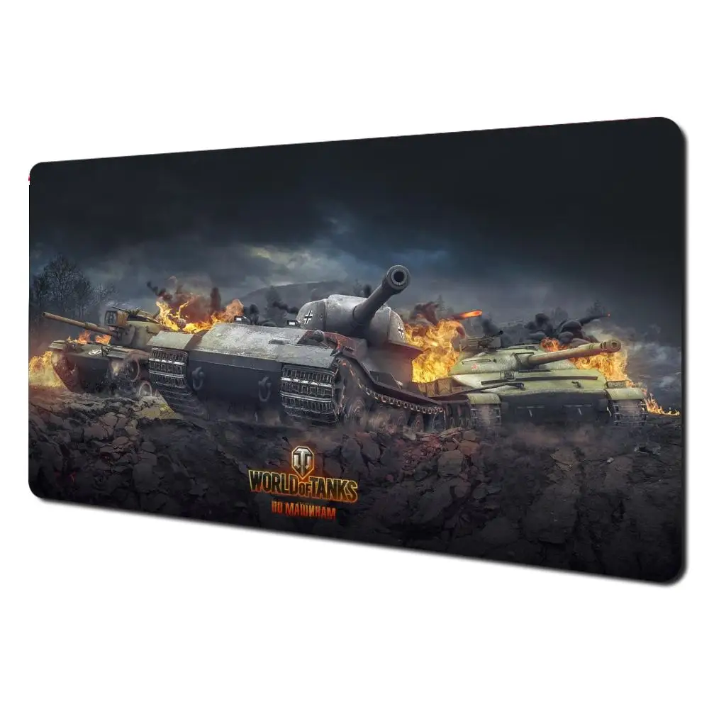 

Cool Tank Art Mausepad Mouse Pad Large Gaming Non-slip Computer Laptop Extended Pads Tablet Mat Mini PC Playmat