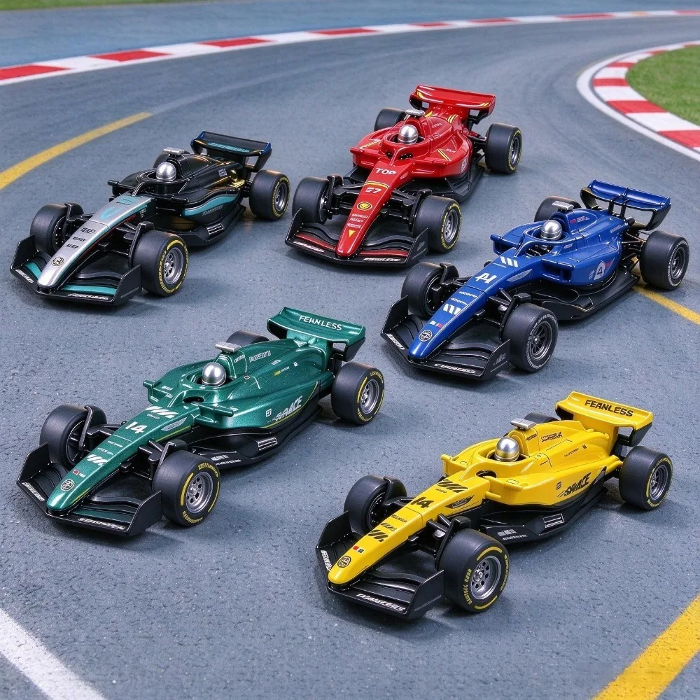 1:36 Scale Pull Back F1 Diecast Model, Alloy Formula One Racing Car Toy, Desktop Decor, Bag Packed, Gift For Boys & Collectors