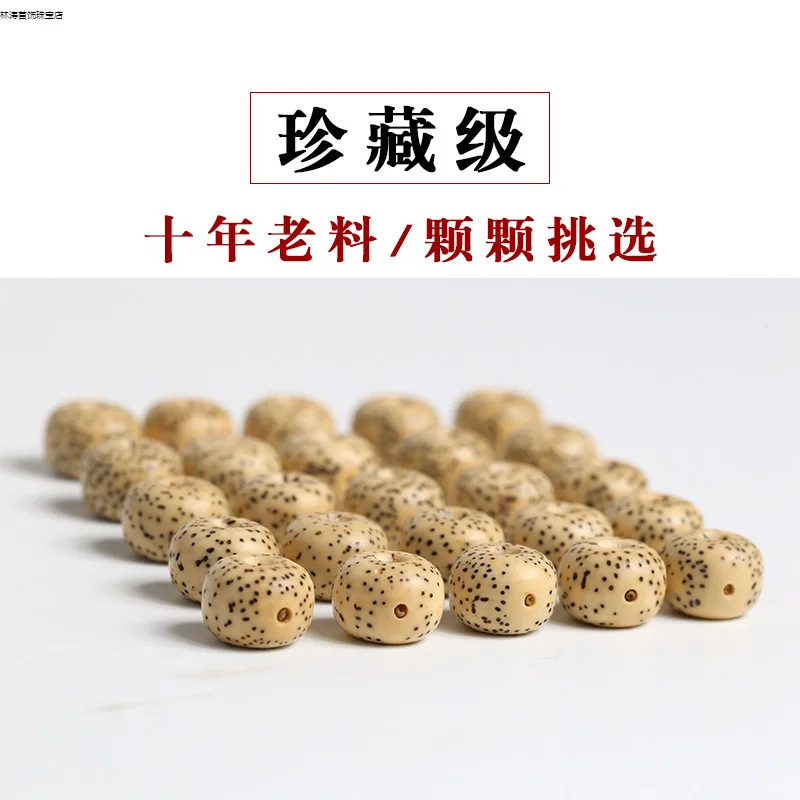Moon Bracelet, Hainan, 3-Year-Old, Aged Seeds, -Grade Bodhi, 108 Beads, High-Density, Exquisite Buddhist Prayer B