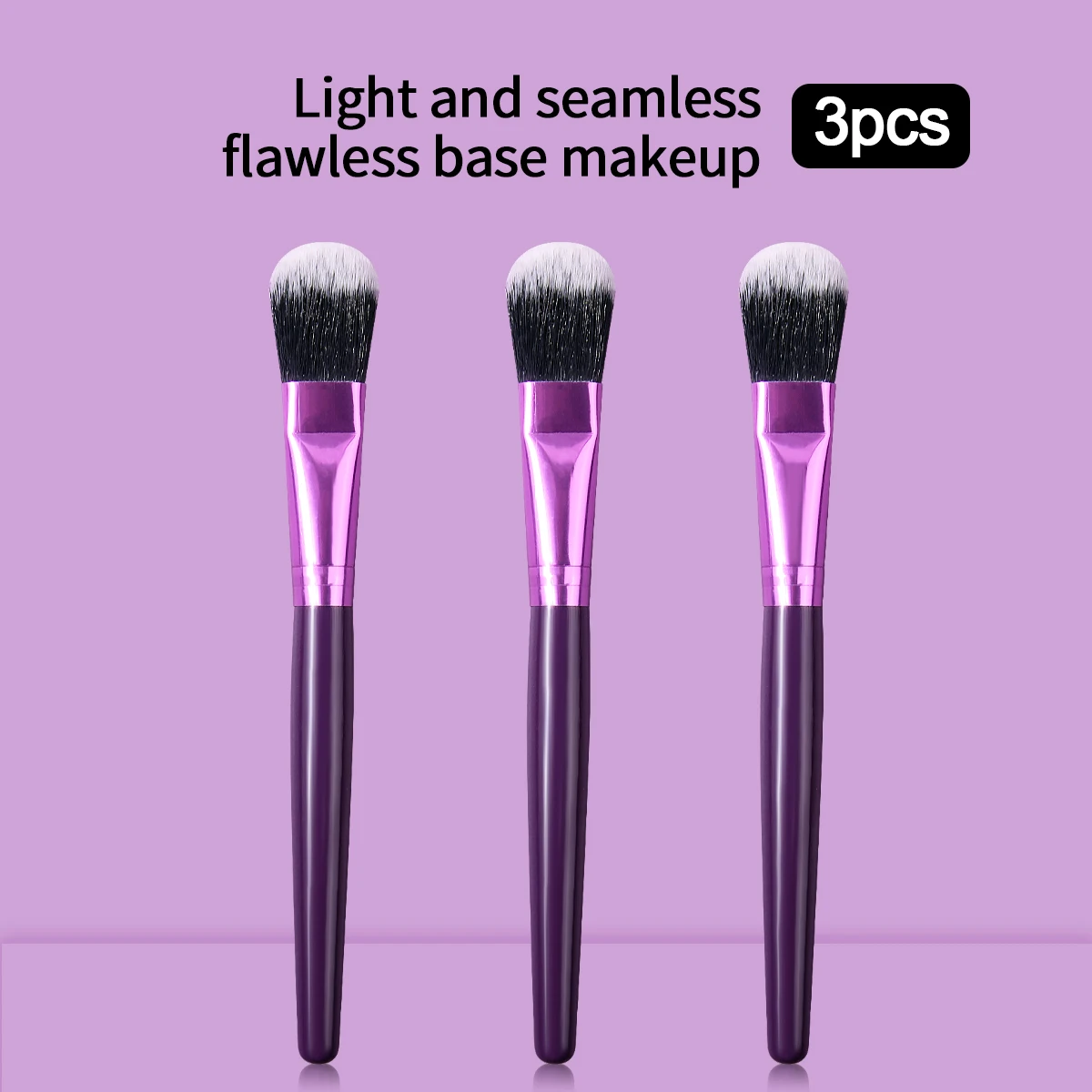 1PCS/3PCS soft tone-shaped foundation brush, mask brush, seamless makeup application, concealer brush, makeup brush tools