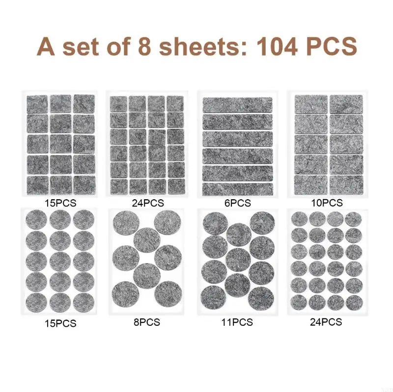 A2UD 8pcs/Set Стул Стул Самоджящиеся Глинеры Мебельными защитны