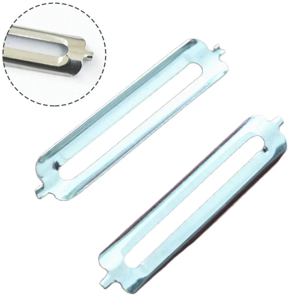 2pcs 55 มม.สแตนเลสสตีลด้านเดียวใบมีดแบน Multifunctional Peeling Blade สําหรับมันฝรั่งผักผลไม้ Peelers