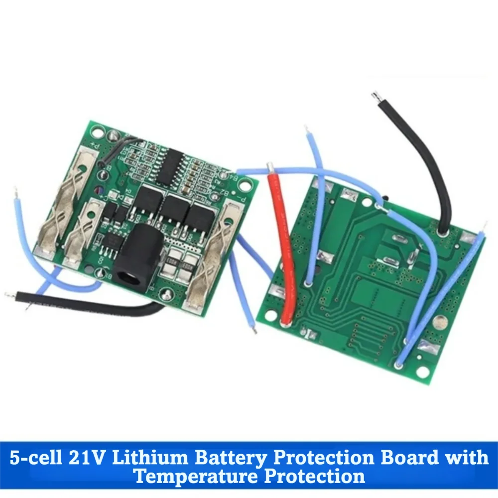 5S Configuration Li-Battery Protection Board 21V Voltage PCB Circuit Board 21V Protection Board Temperature Protection