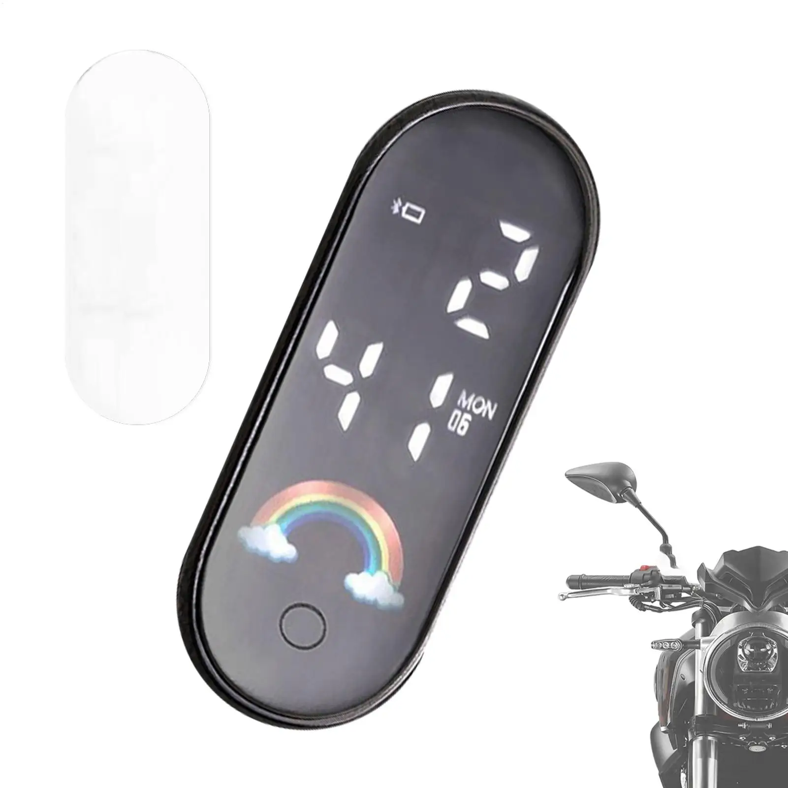 Car Digital Clock Waterproof  Time Watch LCD Clocks Mini Electronic Backlight Motorcycle Auto Car Clock Digital Accessories