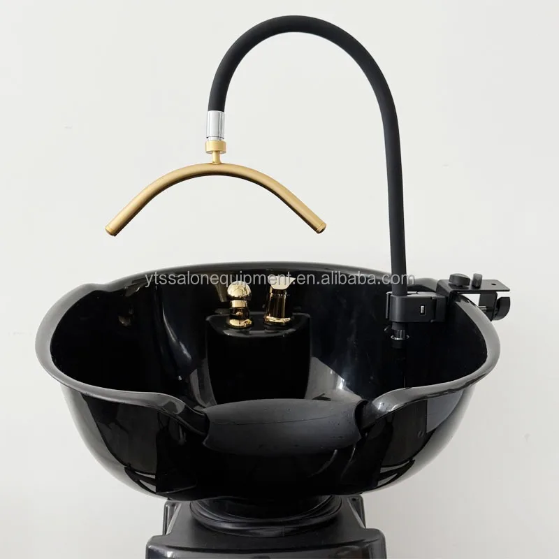 Luxury Modern Synthetic Leather Head Therapy Shower with Water Circulation Waterproof Commercial Salon Shampoo Chair