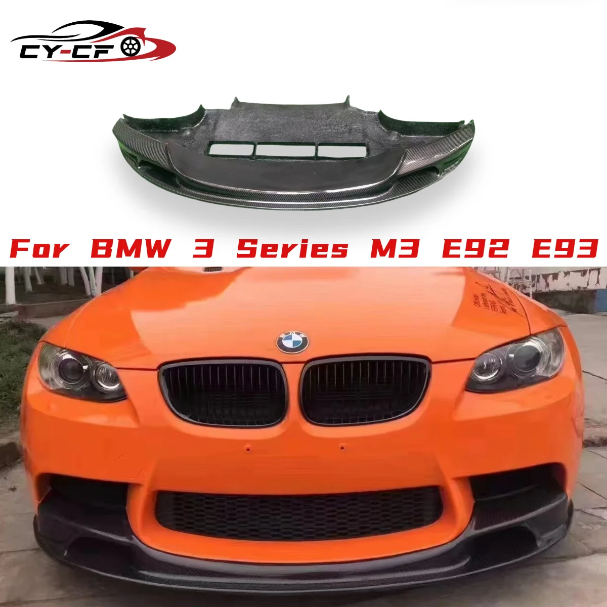 

E90 E92 E93 M3 V Style High Quality Carbon Fiber Front Lip Front Bumper Lip Front Separator for BMW E90 E92 E93 M3