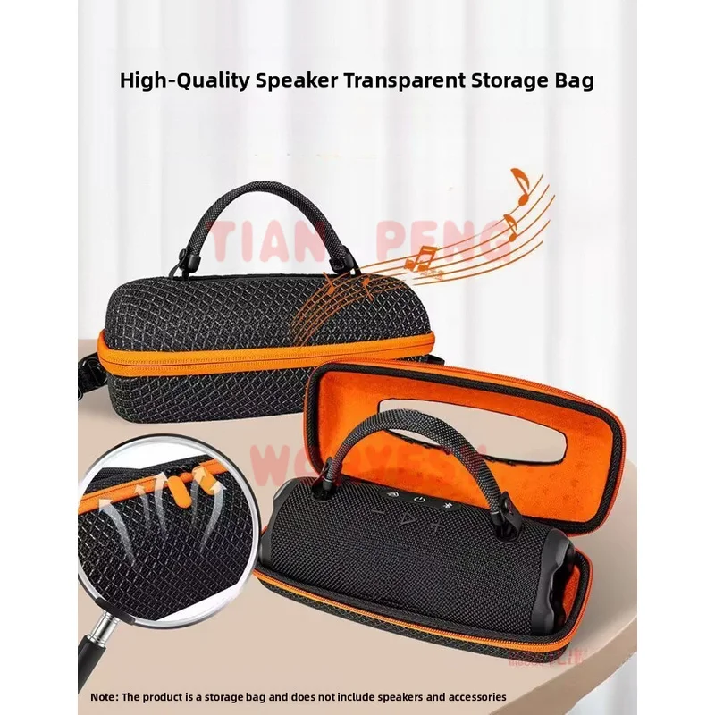 Премиум-чехол для хранения WYORESY для Bluetooth-колонки JBL Charge6 изготовлен из прочной, устойчивой к старению защитной ткани.