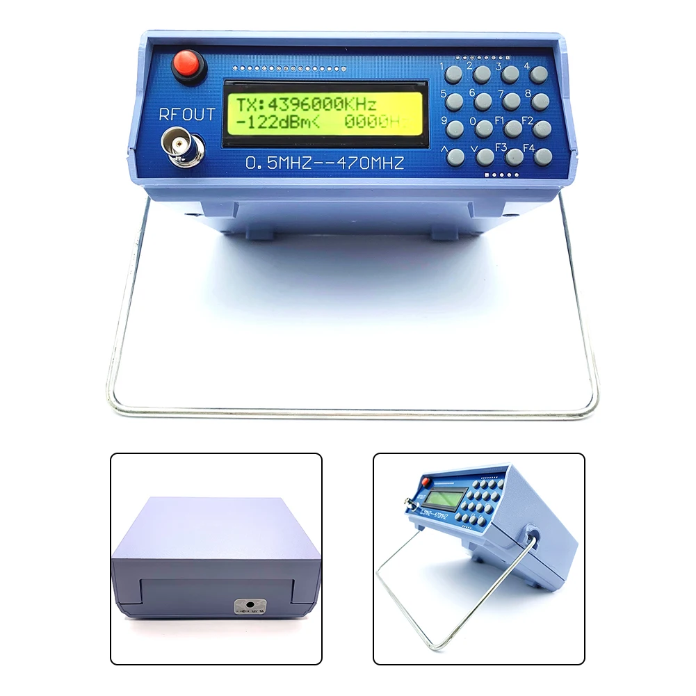0.5M-470MHz Frequency Meter Tester Intercom Signal Generator Built-in 800Hz Audio Modulation For FM Walkie-talkie Debugging