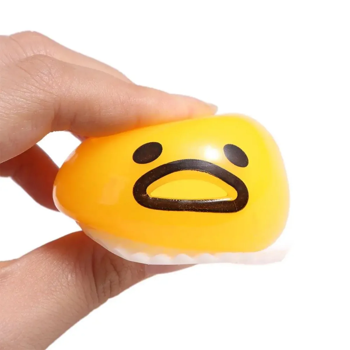 Bola antiestrés de yema de huevo con Goop amarillo para aliviar el estrés, juguete divertido pegajoso para apretar, huevo desgarrador antiestrés complicado, regalos para niños