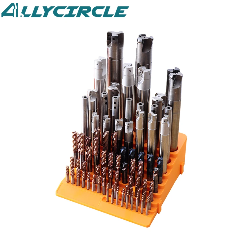 1PC BT30 BT40 BT50 Drill Bit Storage Box ER16 ER20 ER25 ER32 ER Spring Collets Storage Box Plastic Case for CNC Milling Cutter